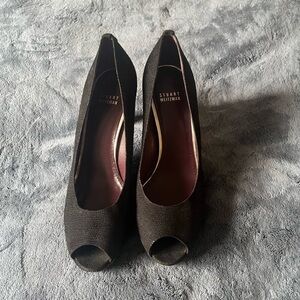 Stuart Weitzman Black Suede Heels